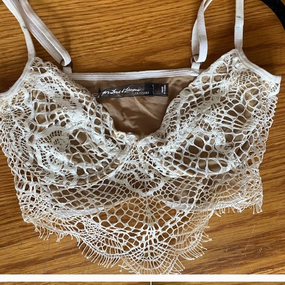 For Love and Lemons White Bra XS - Picture 3 of 4